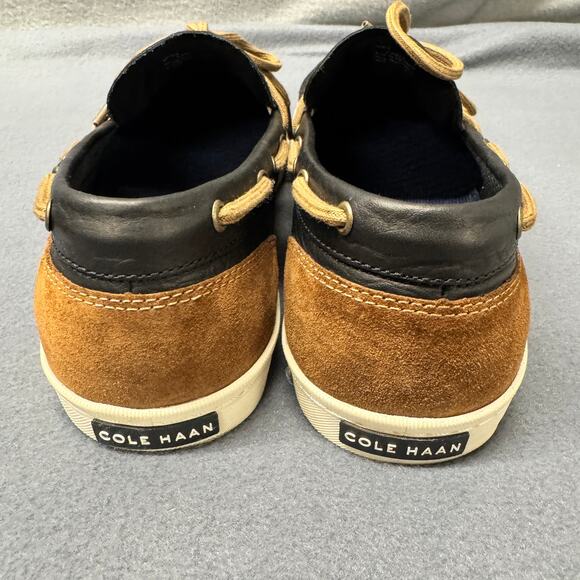 Cole Haan Loafers Mens 12 Leather Deck Camp Moc Grand O/S Slip On Shoes Coastal - Picture 6 of 15